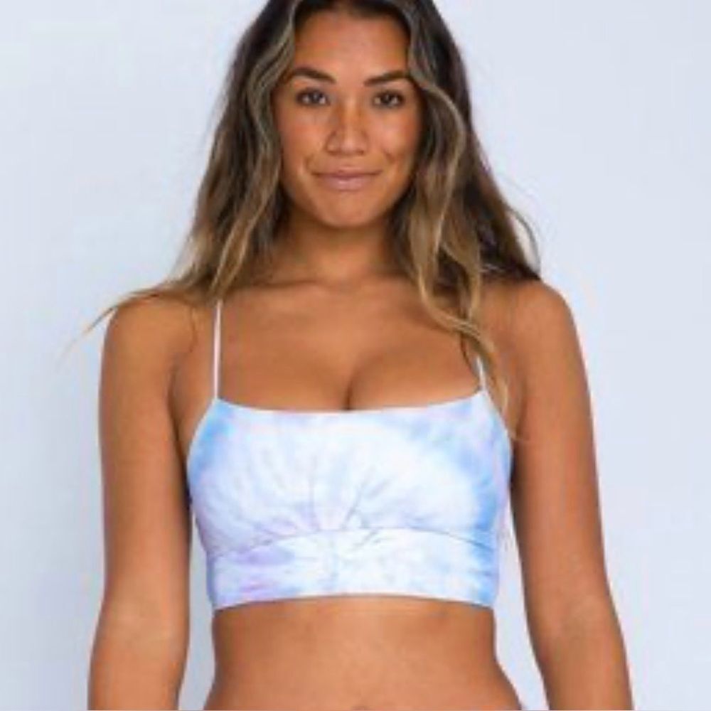 Skatie womens xl Dakota top bonnaroo tie dye print bikini separates